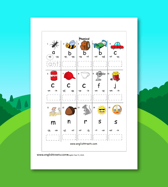 Phonics B Worksheet - English Tree