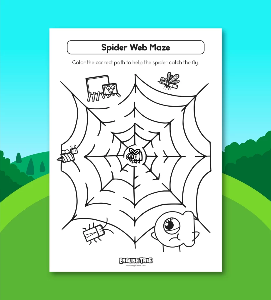 Happy Halloween – Spider Web Maze